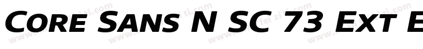 Core Sans N SC 73 Ext Extrabold Ita字体转换